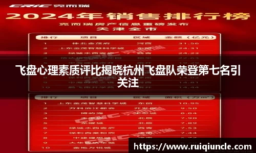 飞盘心理素质评比揭晓杭州飞盘队荣登第七名引关注